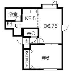 クレール東札幌の物件間取画像